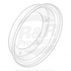 DISC - PNEUMATIC 16 HALF W/V.HOLE Replaces  5-3256