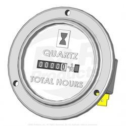 HOUR METER-QUARTZ Replaces  66-2950