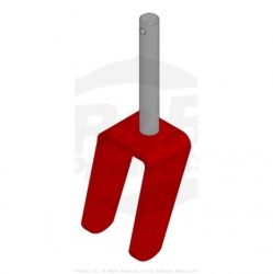 FORK-CASTOR  Replaces  92-7752-01