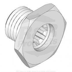 NUT- SPLINED L/H THRD 21mm  LONG Replaces  94-9214