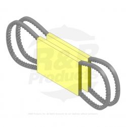 BELT- SET 2, 76" DECK Replaces Part Number AM102190