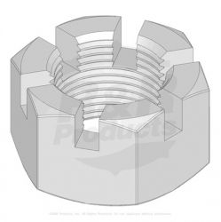 Cutting Cylinder Nut, Castle Type Replaces LTC4663A 