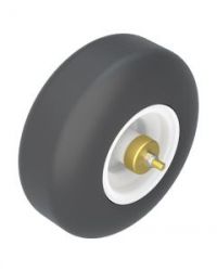 TIRE & WHEEL - 13x5.00-6 - WHITE