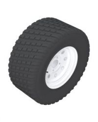 TIRE & WHEEL - 24x9.50-12 (4 Ply) TURF MASTER