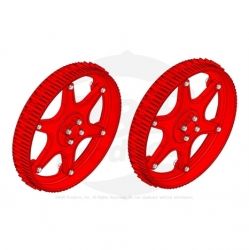 KIT - 14" STEEL WHEEL (2 EA) Replaces 01343