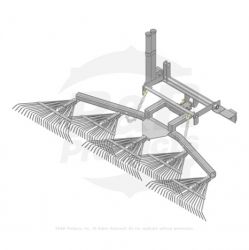 SPRING-RAKE ASSY FITS STD HITCH  Replaces  08813