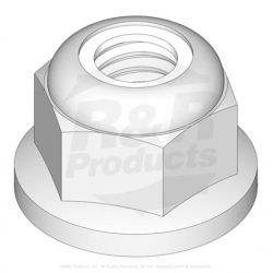 LOCKNUT-6MM X 1.0 ESNA FLANGED Replaces  14M7397