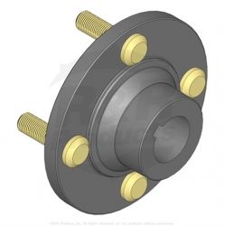 HUB-WHEEL C/W Studs  Replaces  151377 & 18-3209