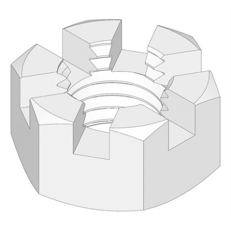 Nut - 5/16-24 HEX SLOTTED  Replaces  400053