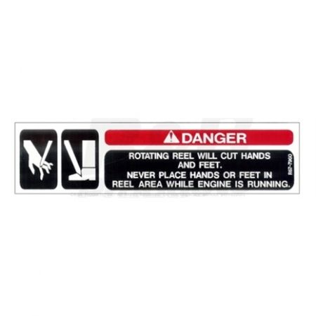 DECAL-Warning  Replaces 67-7960