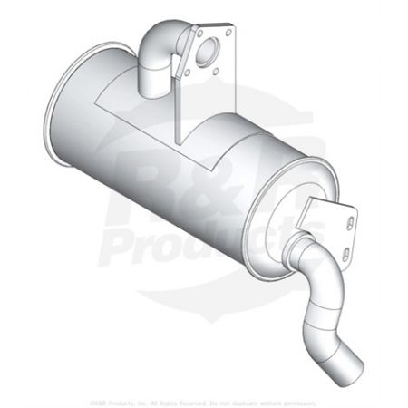 MUFFLER- Replaces  104-4834, 95-8942