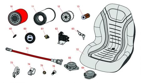 Replaces jacobsen Tri-King 1900D Unit Parts 