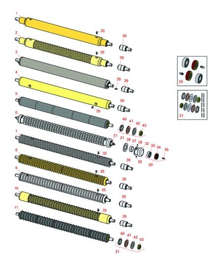 Replaces John Deere , 220 & 220A Rollers