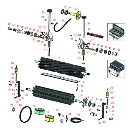 Replaces John Deere 180C,220C & 260C Pedestrian Greens Mower