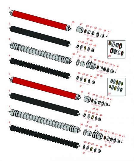 27in Cutting Unit - Models 03210, 03237 & 03239 Rollers