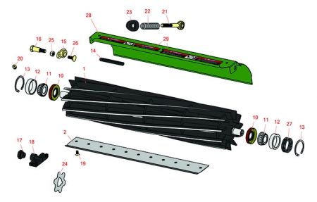 Replaces John Deere 8000, 8000A   E-Cut Hybrid Cutting Unit 