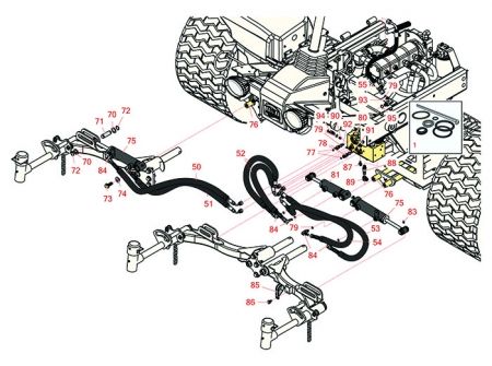 Replaces Toro 5210-D , 5410-D, 5510-D & 5610-D front Lift 