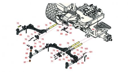 Replaces Toro 5210-D , 5410-D, 5510-D & 5610-D Front Lift Arm