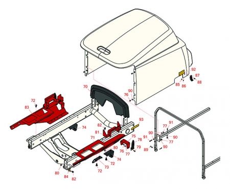 Replaces Toro 5210-D , 5410-D, 5510-D & 5610-D Hood & Body 