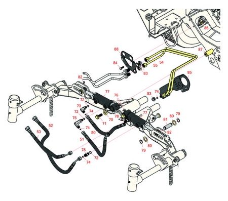 Replaces Toro 5210-D , 5410-D, 5510-D & 5610-D Hydraulic Cylinder