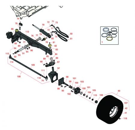 Replaces Toro 5210-D , 5410-D, 5510-D & 5610-D Rear Axle