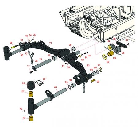 Replaces Toro 5210-D , 5410-D, 5510-D & 5610-D Rear Lift Arm