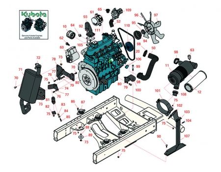 Replaces Toro 5210-D , 5410-D, 5510-D & 5610-D Engine Mount 