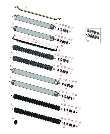  Models 03710 , 03711 & 03712 Rollers