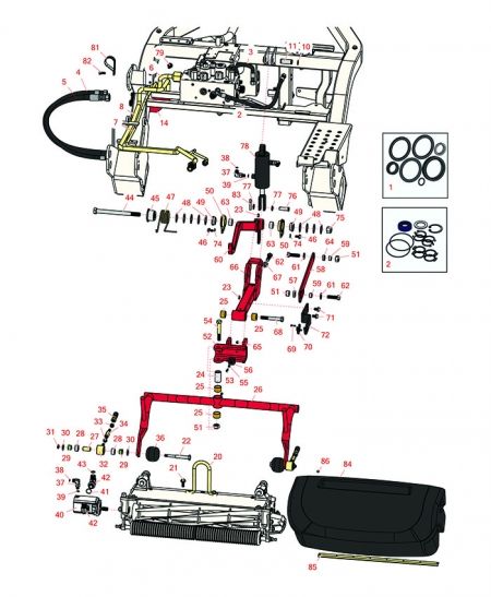 Replaces Toro GM3250-D Models 04383 & 04384 Centre Pull Frame 