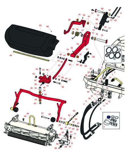 Replaces Toro GM3250-D Models 04383 & 04384 Right Pull Frame