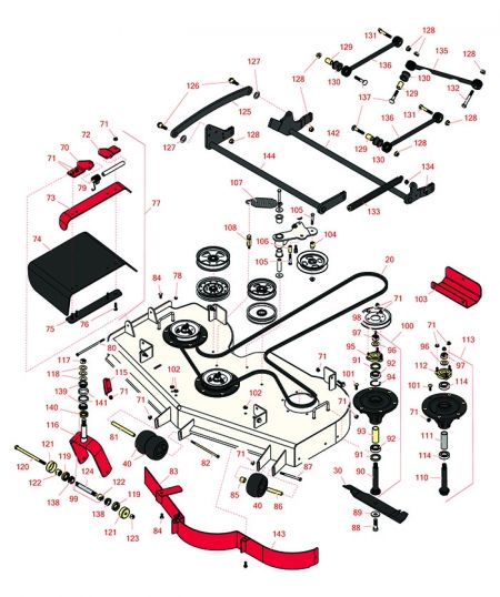 48" Deck-Model 74904 Zero Turn Mower