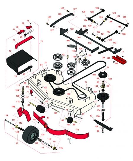 52" Deck- Model 75955   Zero Turn Mower