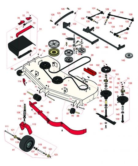 72" Deck  Model 74934 Zero Turn Mower 