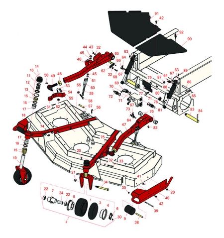 Replaces Toro 4000D/4010D Front Deck Lift Arm