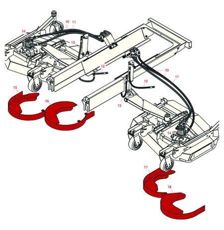 Replaces Toro 4000D/4010D R/H and L/H Deck Hydraulics