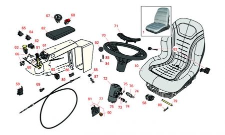 Replaces Toro 4000D/4010D Seat & Controls