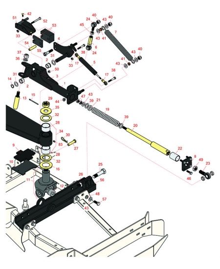 Replaces Toro 4000D/4010D Side Deck Lift Arm Damper