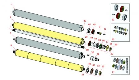 Eclipse 122F Rear Rollers