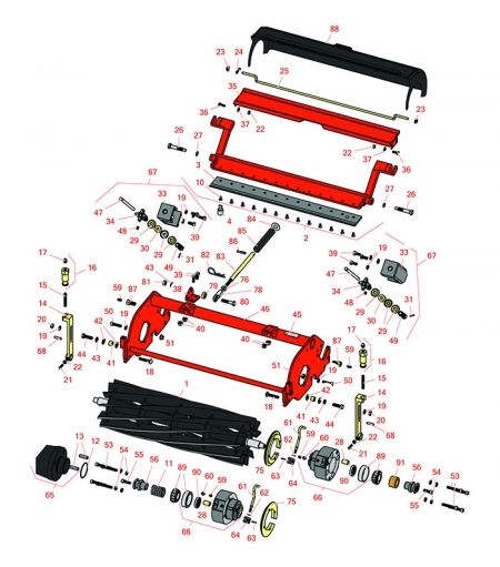 LF-570 Cutting Unit parts