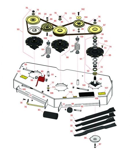  72in Decks - Models 30353-Groundsmaster  360, 7210 & 7200 