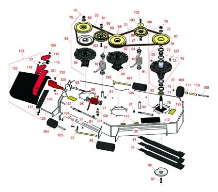 72in Decks - Models 30354 & 30481-  Groundsmaster 360, 7210 & 7200 