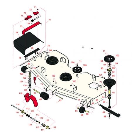  Model 74268 Zero Turn 60" Deck 