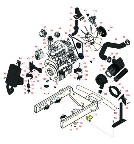 Groundsmaster 4300-D Engine 