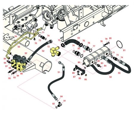 Groundsmaster 4300-D Gear Pump & Hydraulic Lift Block