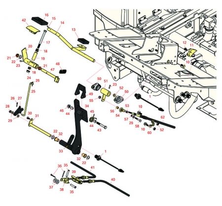 Groundsmaster 4300-D Traction & Brake Pedal