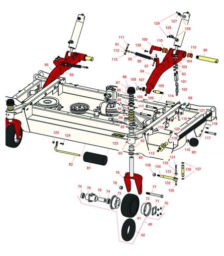 Model 30411 & 30413, 30602, 30606, 30643, 30644 Front Deck Lift Arms