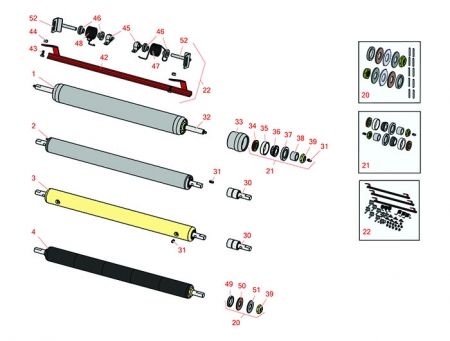 Models 04445, 04448 & 04450 Rear Rollers