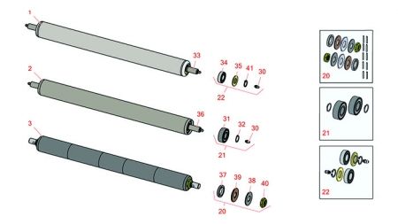 Models 04470, 04471, 04480 & 04481 Rear Rollers