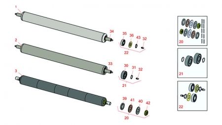 Models 04472, 04473, 04482 & 04483 SPA UNIT Rear Rollers