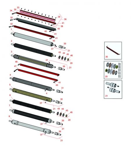 GM1000 & GM1010  Front Rollers 